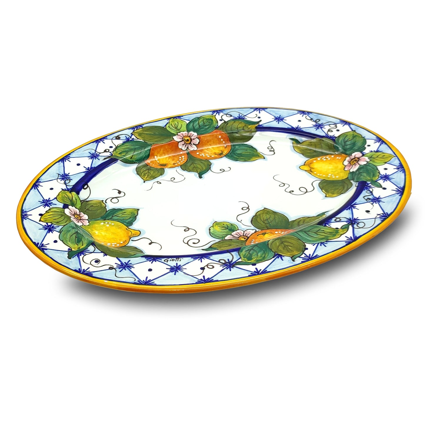 Orange and Lemon Ischia Serving Tray