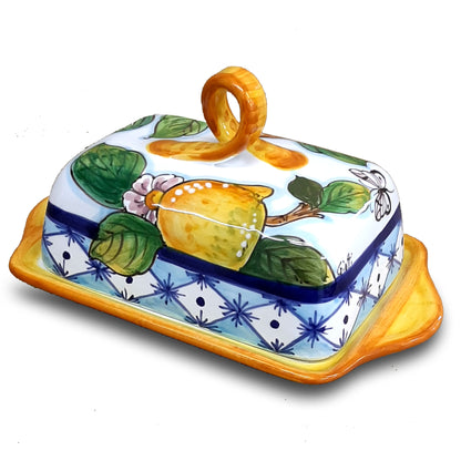 Orange and Lemon Ischia Butter Dish