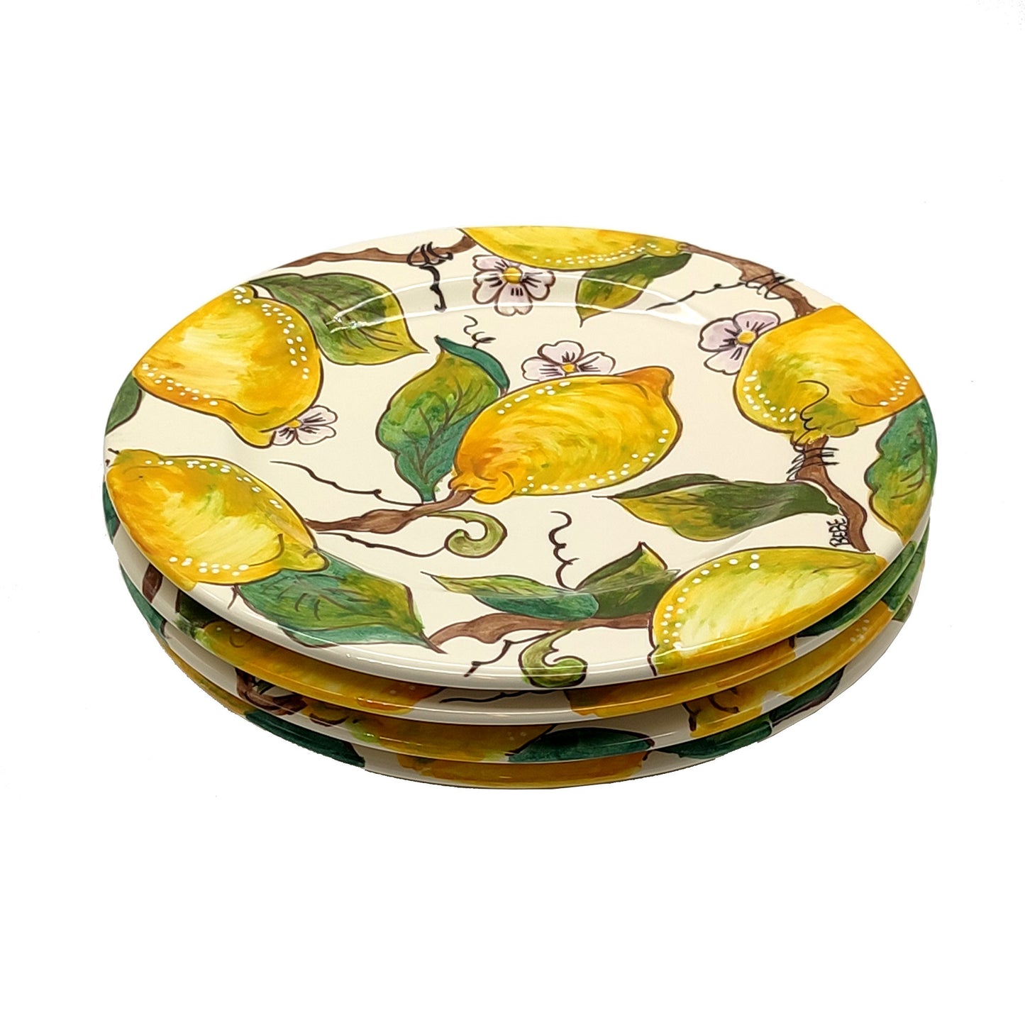 Badia Lemons and Lemons Salad Plate 22cm