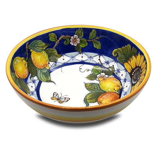 Lemon Orange SunFlower Salad Bowl 30cm