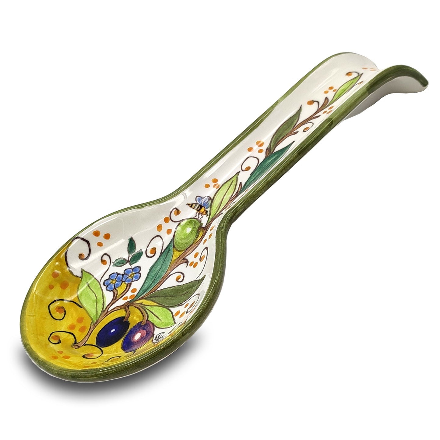 Olive Green Layer Spoon Holder