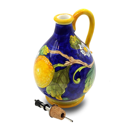 Lemon Blue Oil Bottle