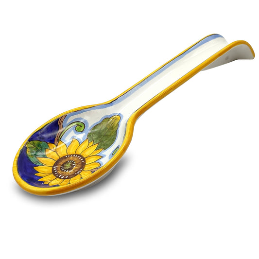 Tuscany SunFlower and Lemon blue layer Spoon Holder