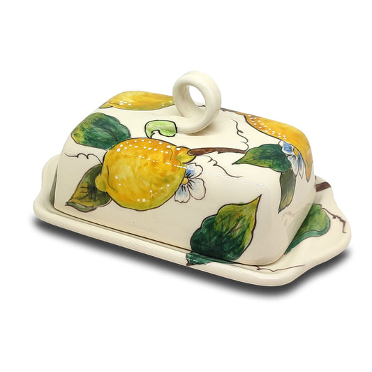 Lemons and Lemons Butter Dish