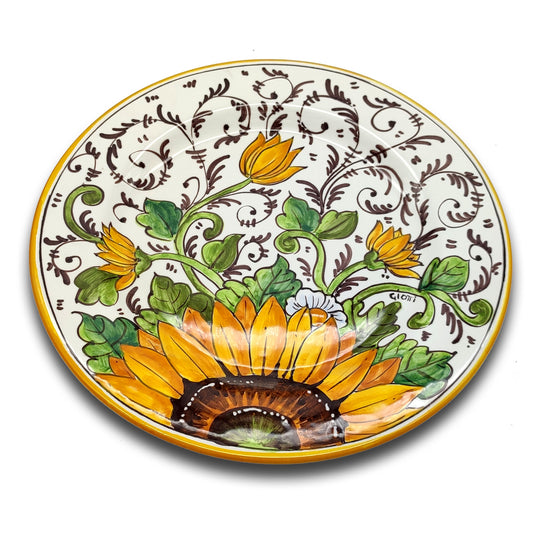 Bargino SunFlowers and Sparkle Dinnerware Dish / Plate 29cm