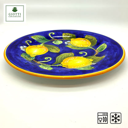 Lemons on Blue Dinnerware Dish / Plate 29cm