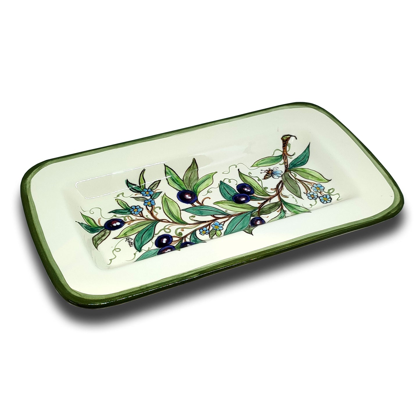 Olive Classico Serving Rectangular platter Tray