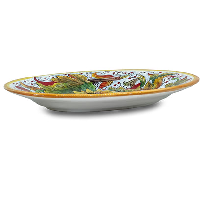 SunFlower and Poppies Oval Serving Tray