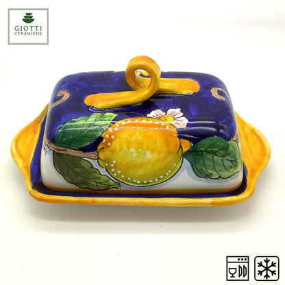 Tuscany SunFlower and Lemon Butter Dish