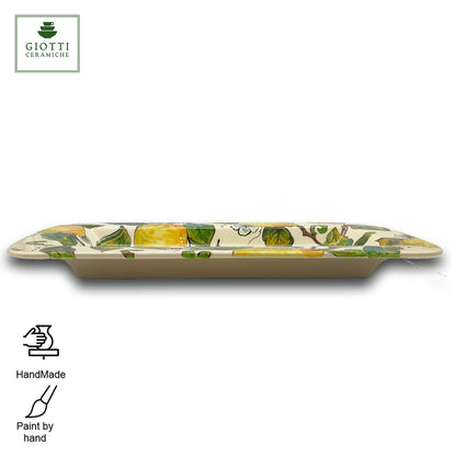 Badia Lemon and Lemon Serving Rectangular platter Tray