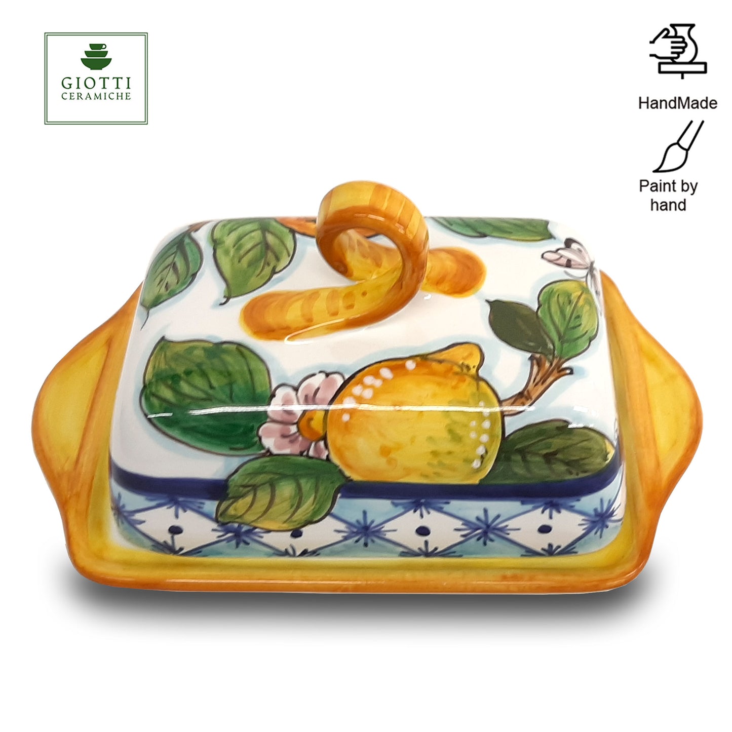 Orange and Lemon Ischia Butter Dish