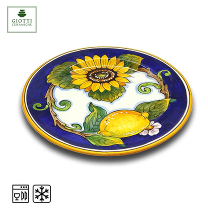 Tuscany SunFlower and Lemon Salad Plate 22cm