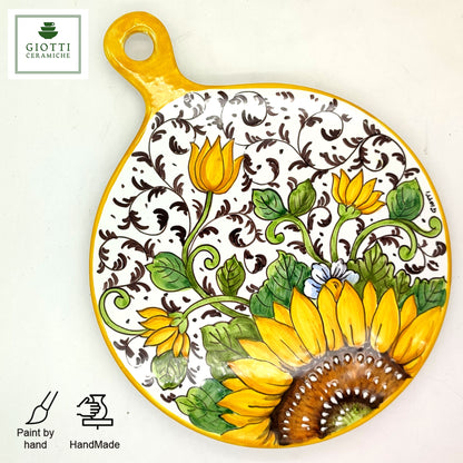 Bargino SunFlowers and Sparkle Cheese Board 26cm