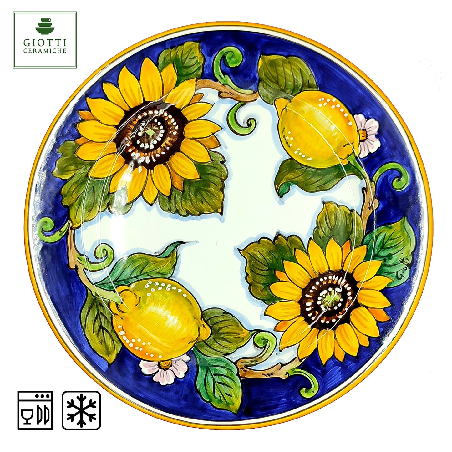 Tuscany SunFlower and Lemon Dinnerware Plate 29cm