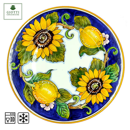 Tuscany SunFlower and Lemon Dinnerware Plate 29cm