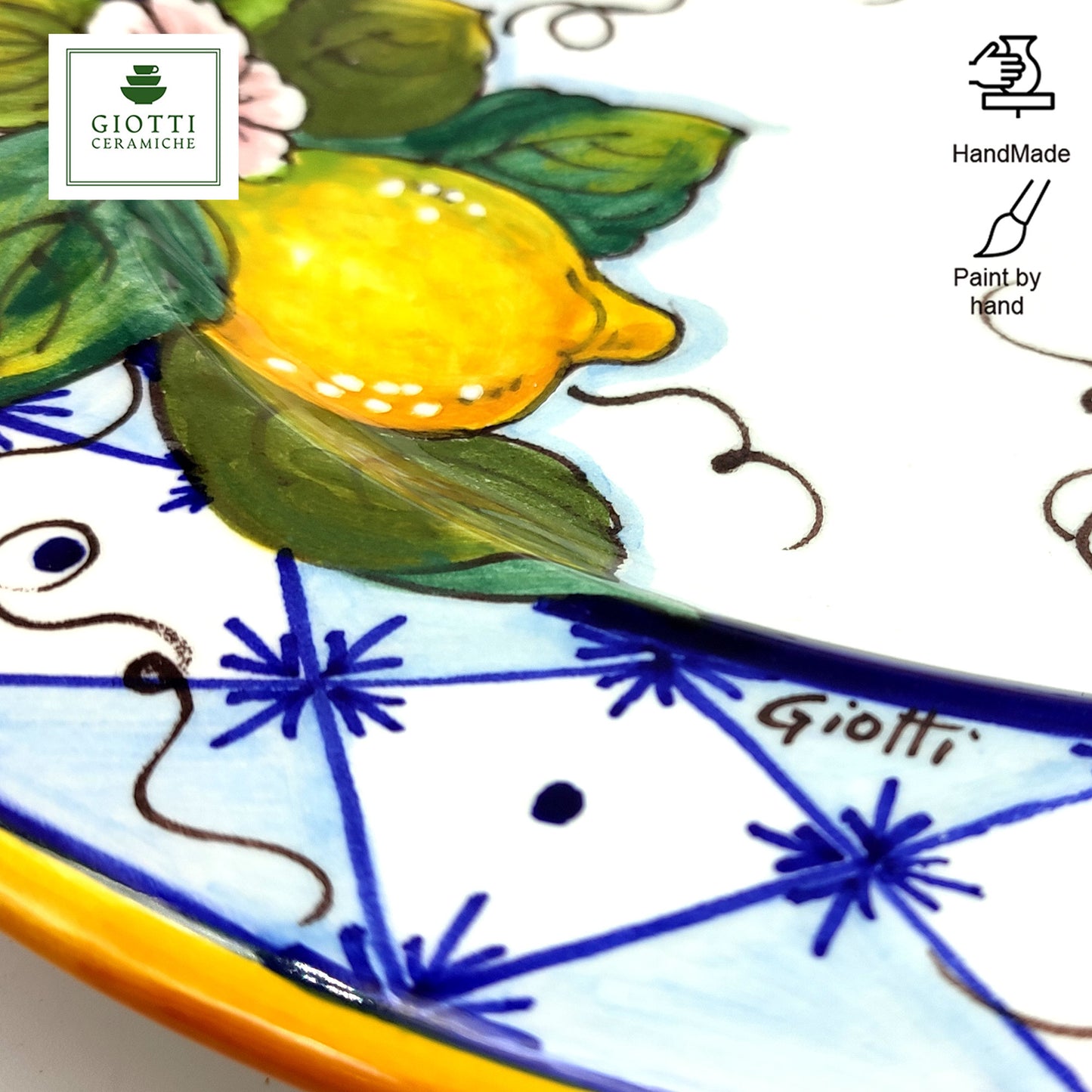 Orange and Lemon Ischia Serving Tray