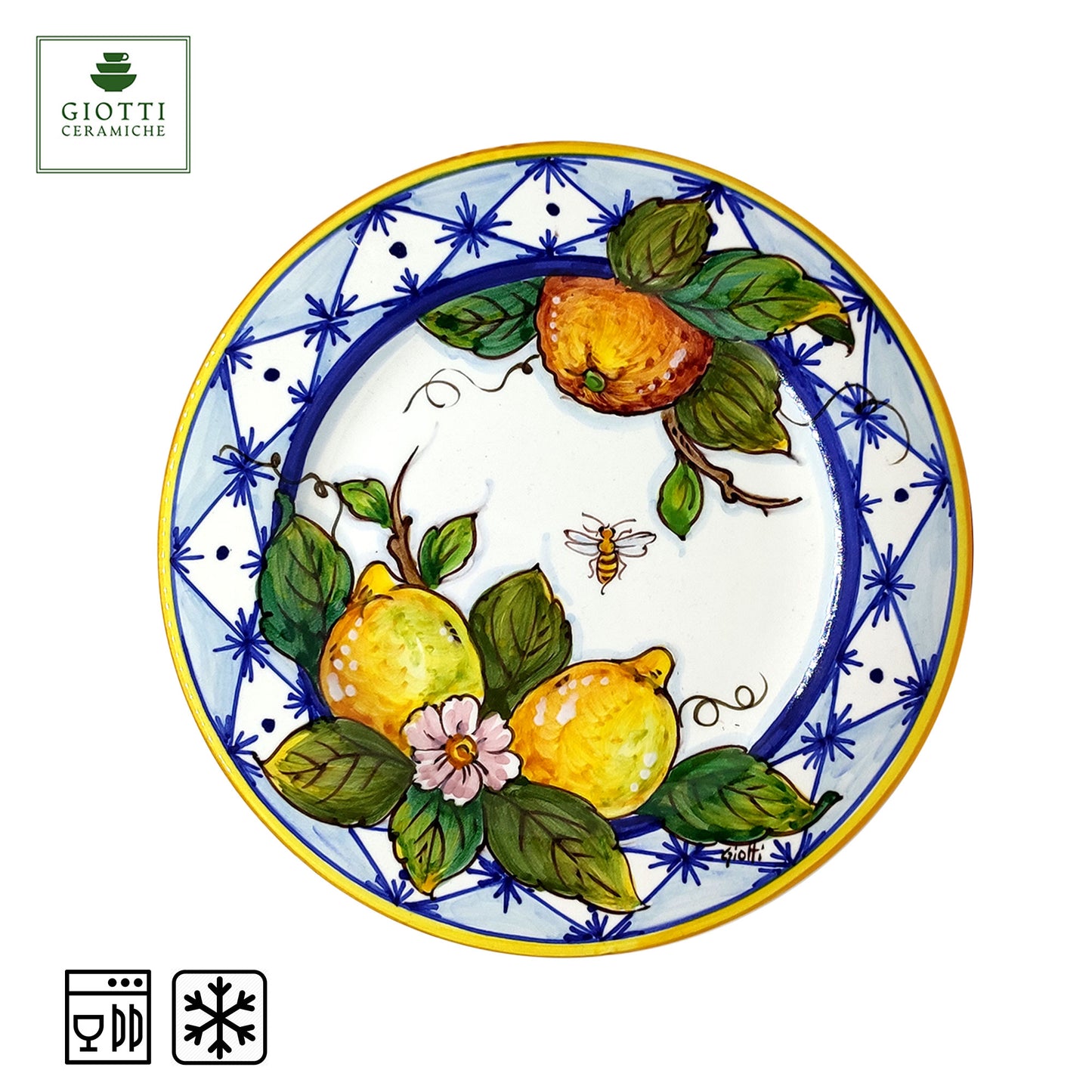 Orange Lemon Ischia Salad Plate 22cm