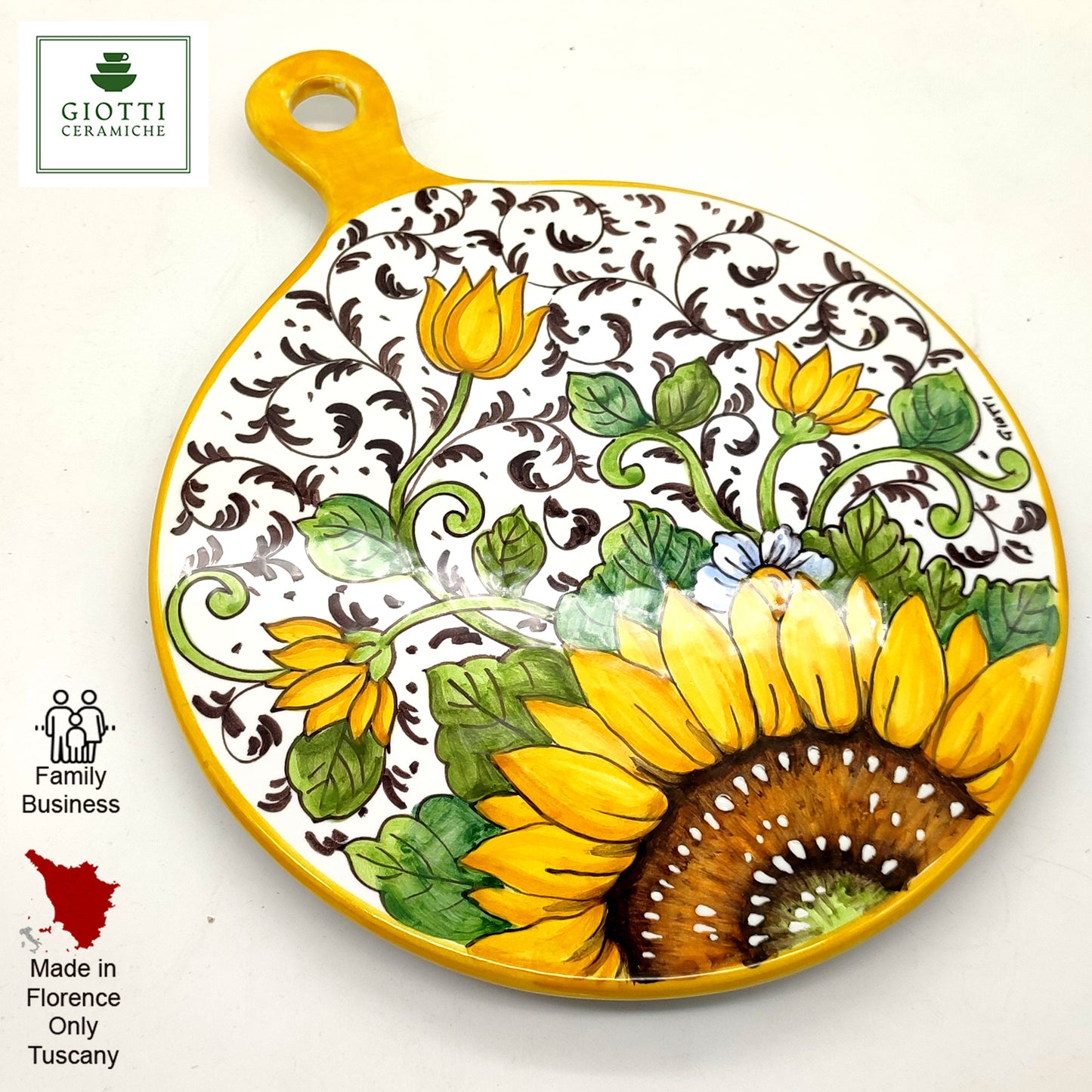 Bargino SunFlowers and Sparkle Cheese Board 26cm