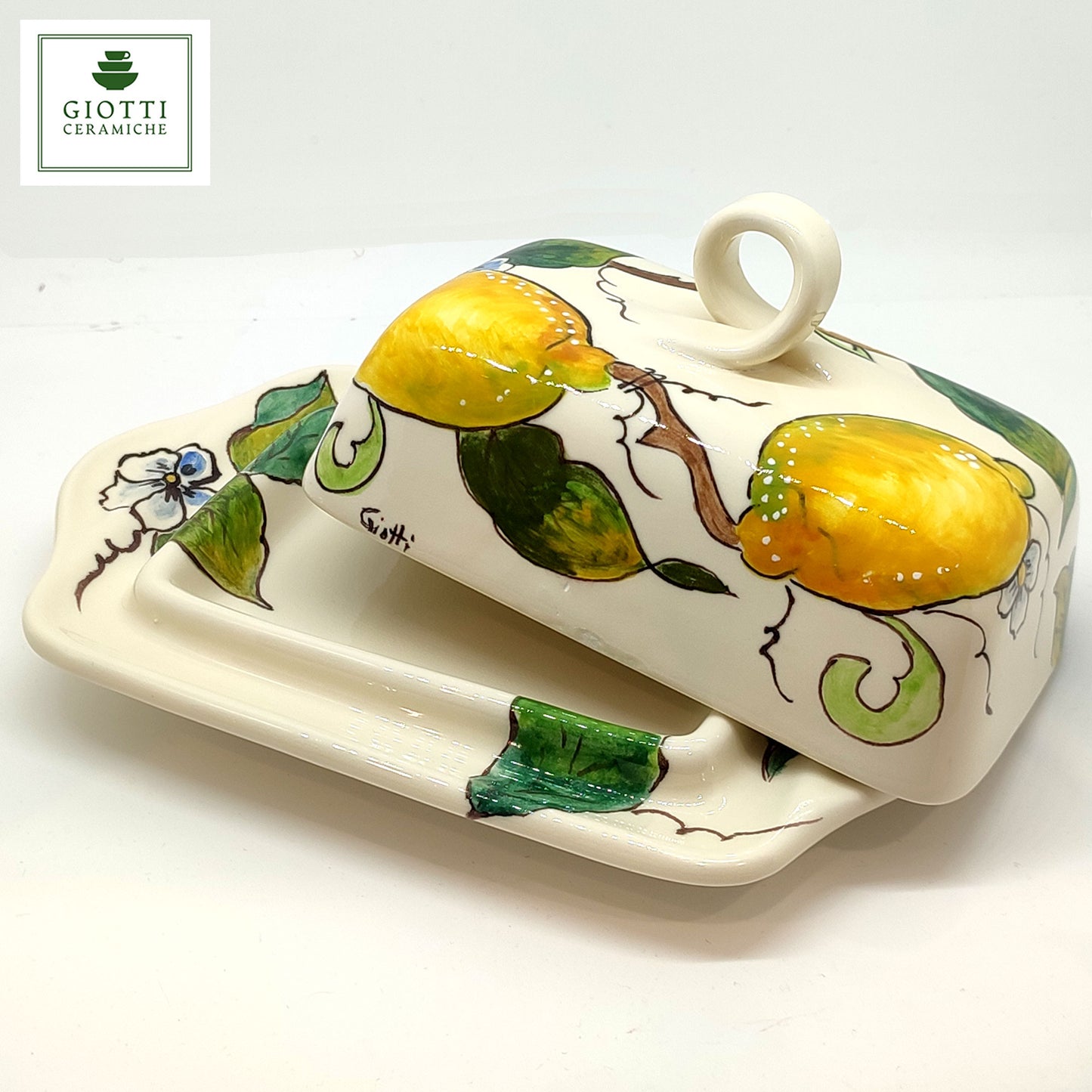 Lemons and Lemons Butter Dish