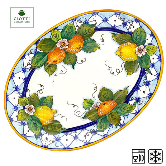 Orange and Lemon Ischia Serving Tray