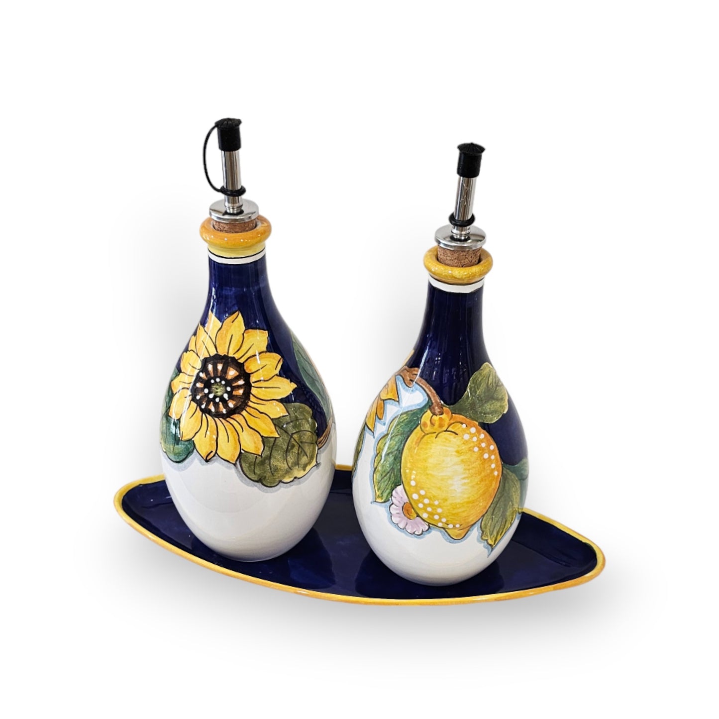 Tuscany SunFlower and Lemon Oil and Vinigar Set