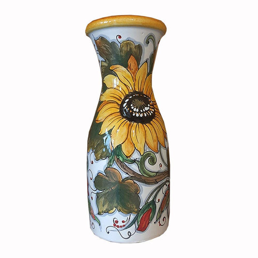 SunFlower and Poppies Wine Jug 1 liter