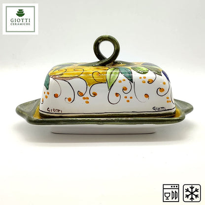 Olive Green Layer Butter Dish