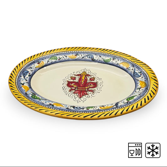 Giglio Rosso Oval Serving Tray