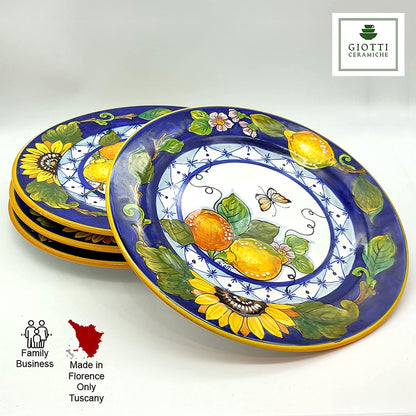 Lemon Orange SunFlower Dinnerware Dish / Plate 29cm