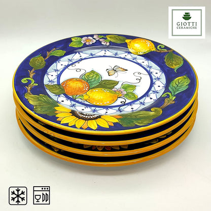 Lemon Orange SunFlower Dinnerware Dish / Plate 29cm