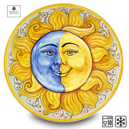 Sun Moon Design Salad Bowl