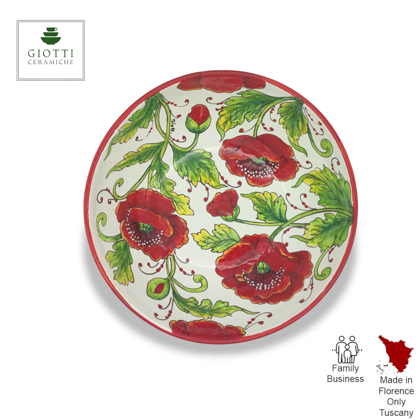 val d'orcia poppies ø 25cm Salad Bowl