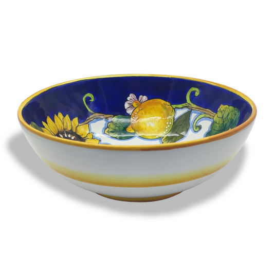 Tuscany SunFlower and Lemon ø 25cm Salad Bowl