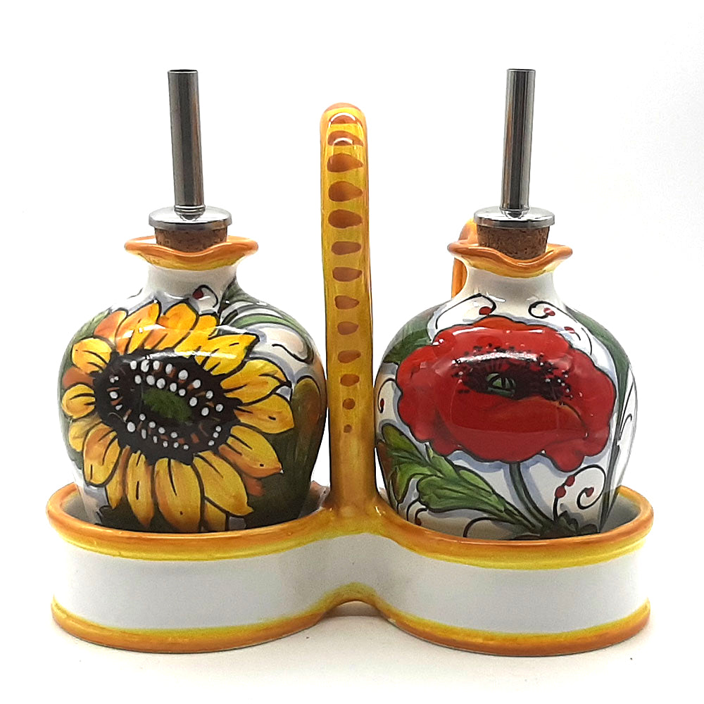 SunFlower and poppies Seasoning set