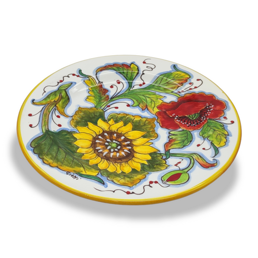 Girasoli e papaveri Salad Plate 22cm