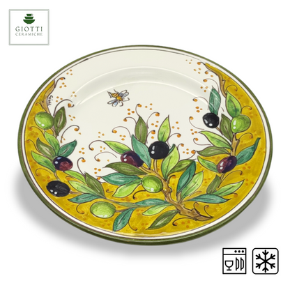 TORRE OLIVE GREEN LAYER Salad Plate 22cm