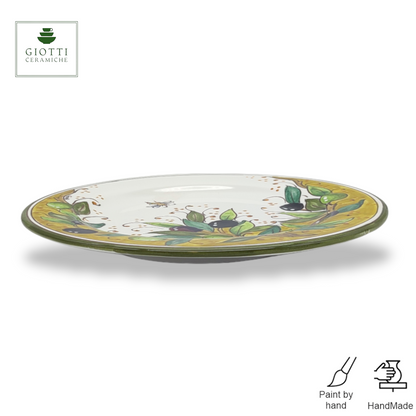 TORRE OLIVE GREEN LAYER Salad Plate 22cm