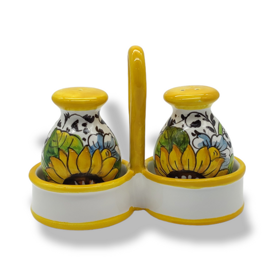 Bargino SunFlowers and Sparkle Salt and Pepper shakers