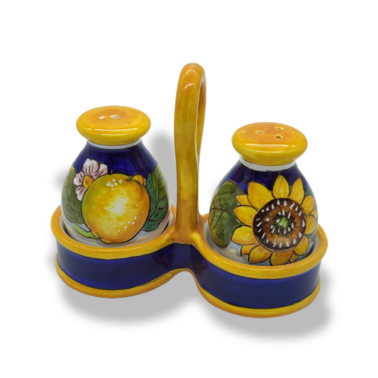 Tuscany SunFlower and Lemon Salt and Pepper shakers