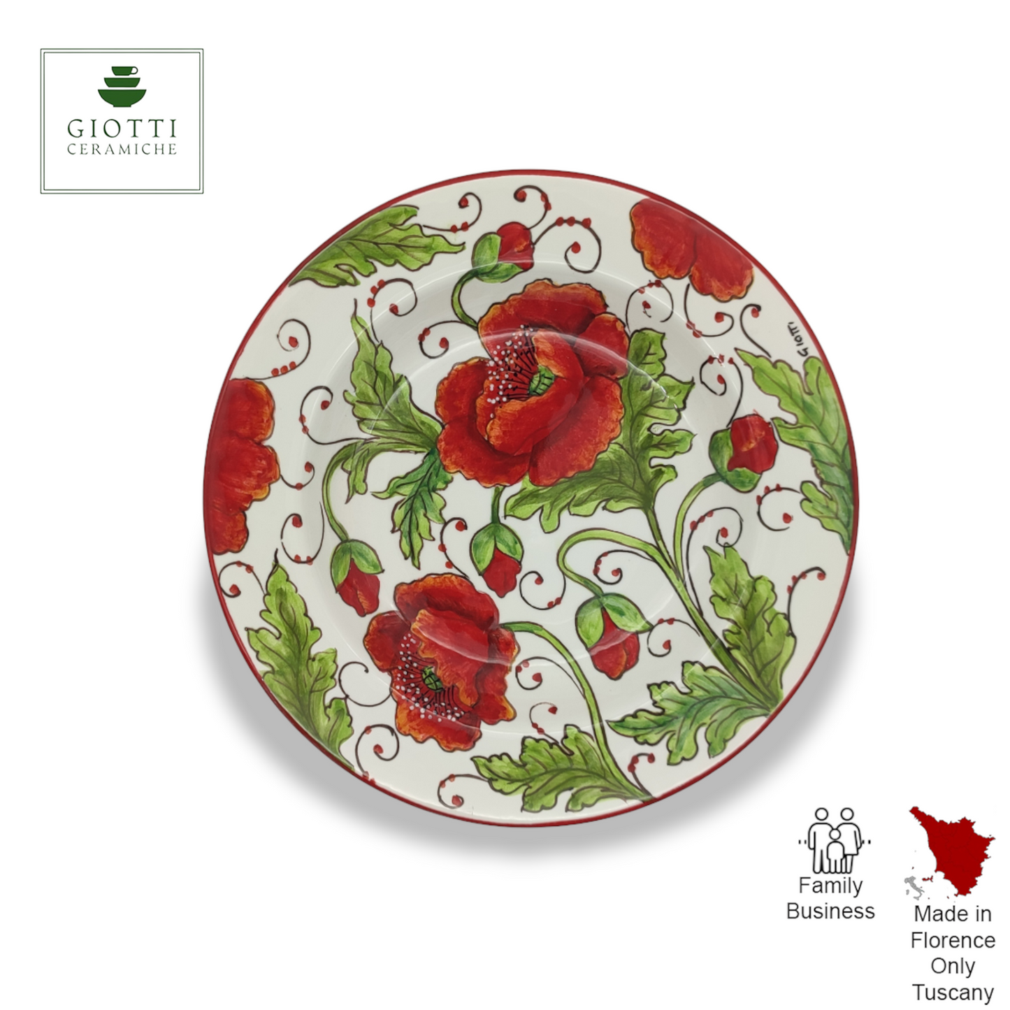 val d'orcia poppies Spaghetti Bowl