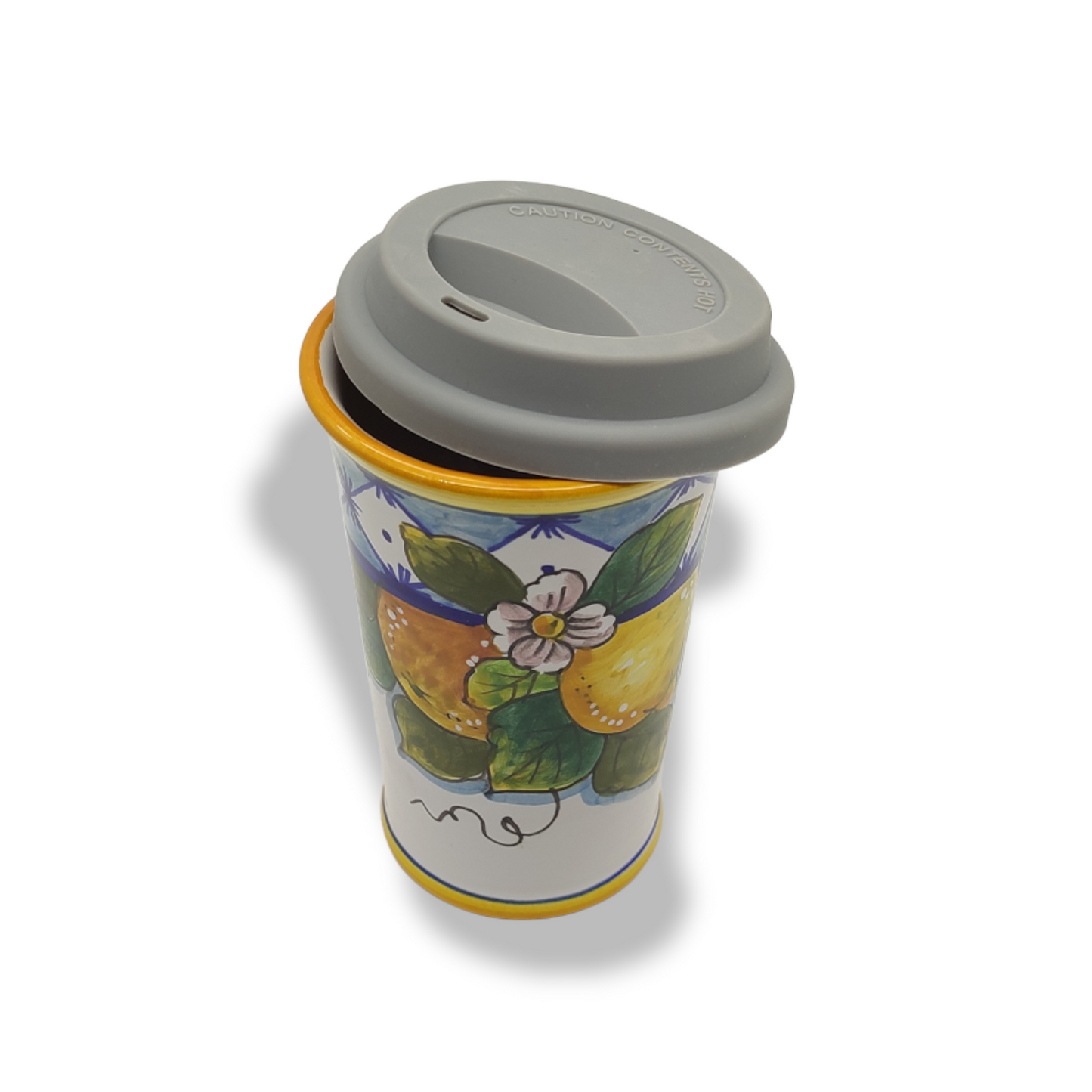 Ischia Orange and Lemons Travel Coffee Cup with Lid