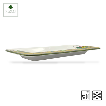 TORRE OLIVE GREEN LAYER Serving Rectangular platter Tray