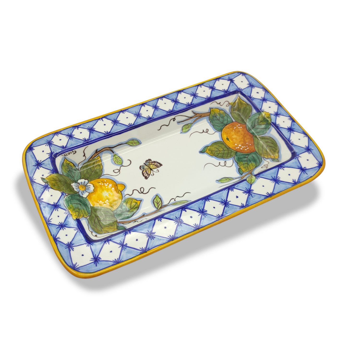 Ischia Orange and Lemons Serving Rectangular platter Tray