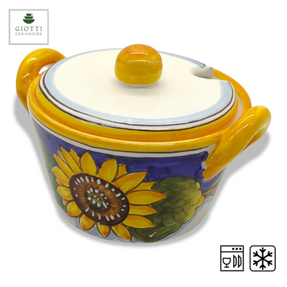 Tuscany SunFlower and Lemon sugar bowl