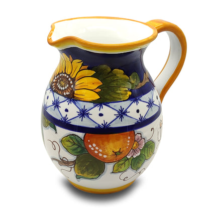 Lemons, Orange SunFlower Tuscany Pitcher