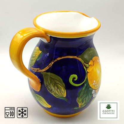 Lemon Blue Tuscany Pitcher