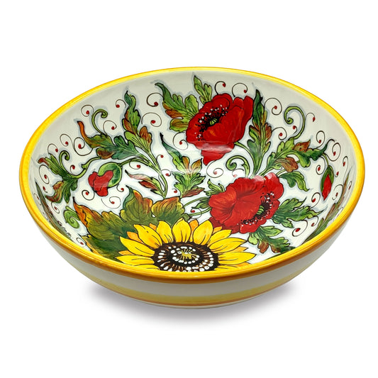 SunFlower and poppies Salad Bowl