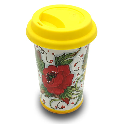 Girasoli e Papaveri Travel Coffee Cup