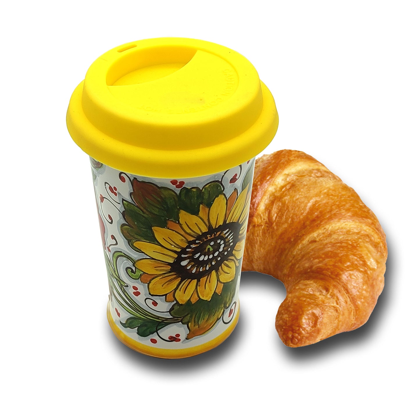 Girasoli e Papaveri Travel Coffee Cup