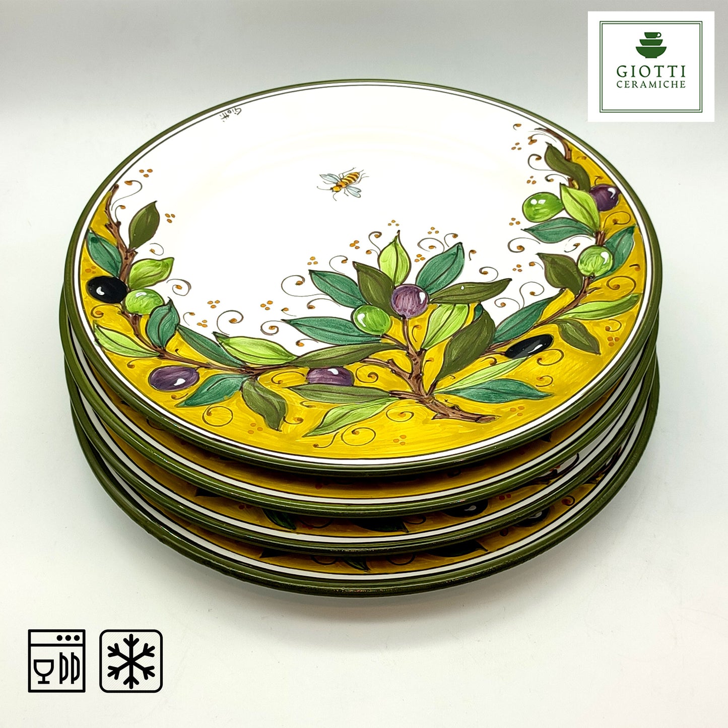 Olive Green Layer Dinnerware Dish / Plate